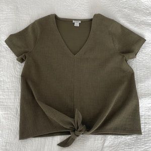 J Crew Knot Front Top